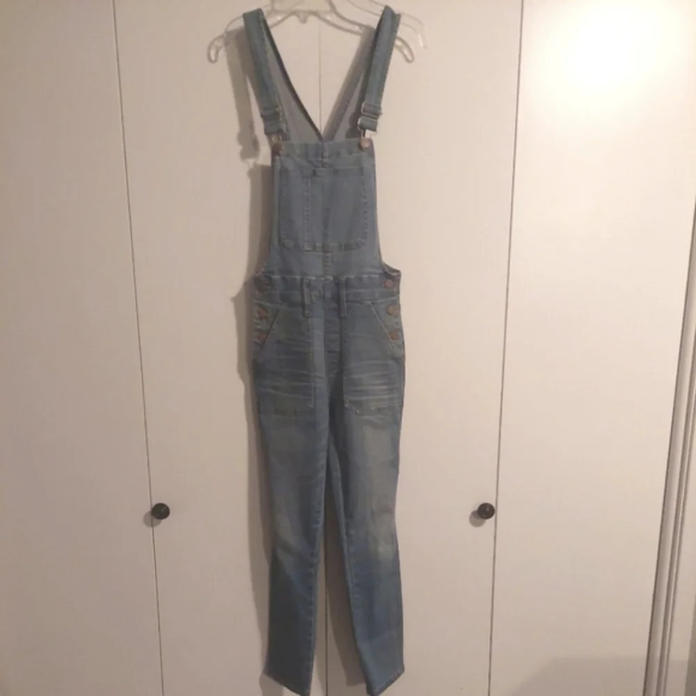 Madewell Skinny Denim bib overalls in Camila wash size xsmall - Picture 8 of 13